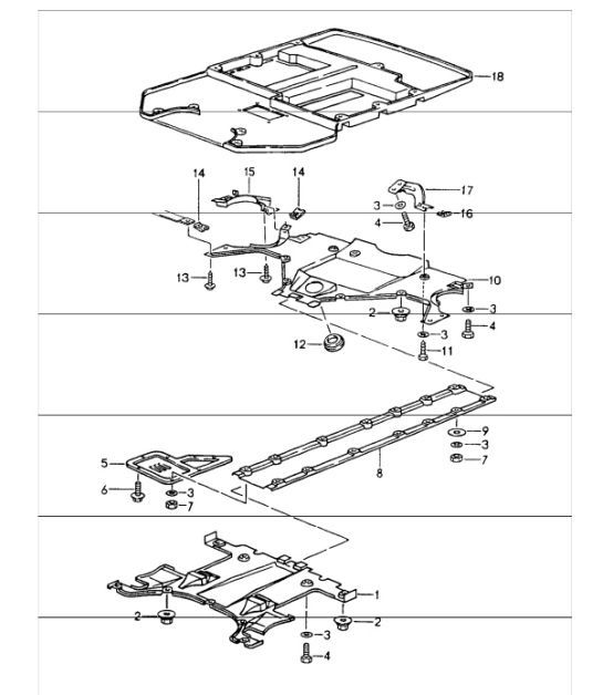 Diagram 801-45 Porsche Cayenne 9YA 2018-2023 