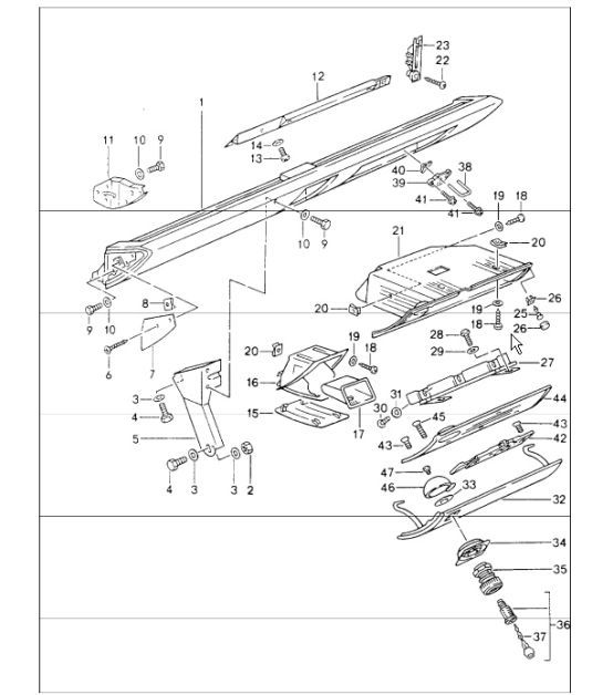 Diagram 809-03 Porsche Boxster 718 2.0L PDK (300 Bhp) 2017>> Carrosserie