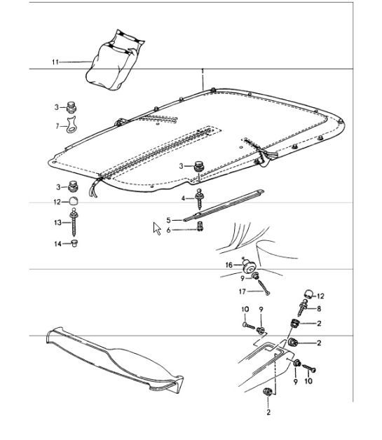 Diagram 811-40 Porsche 9J1.1 Taycan Turbo 2020-24 