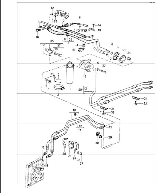 Diagram 813-25 Porsche 944 (1982-1991) 