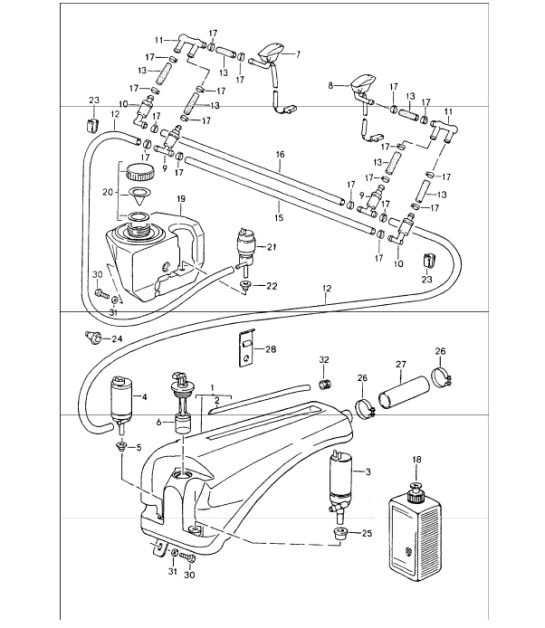 Diagram 904-10 Porsche Macan (95B) MK1 (2014-2018) Équipement électrique