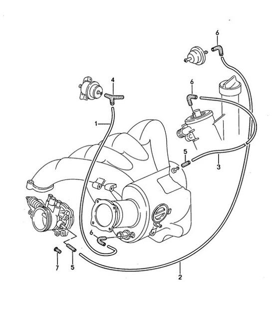 Diagram 107-015 Porsche 924 (1977-1988) Motor
