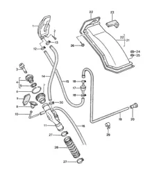 Filler neck 968 COUPE 1992-95