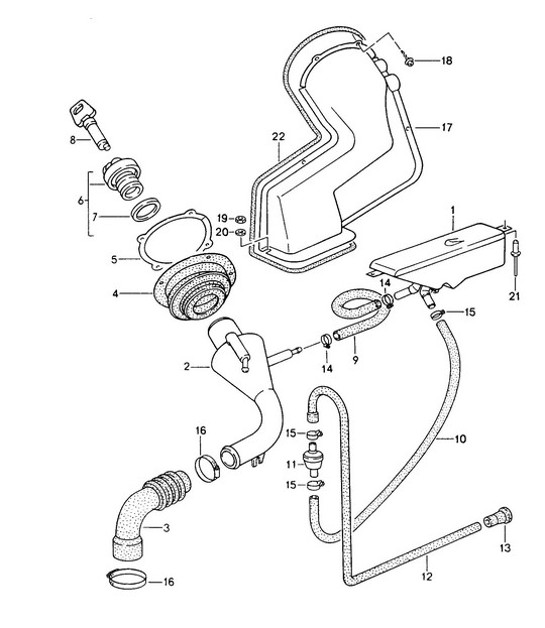 Diagram 201-010 Porsche 944 (1982-1991) 