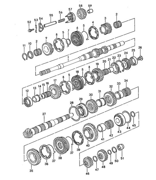 Diagram 303-005 Porsche 992.1 Turbo S 3.8L 2020-24 