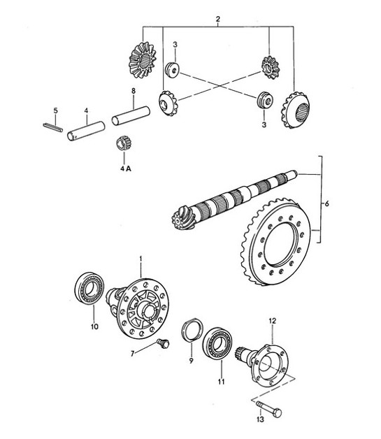 Diagram 305-000 Porsche 918 Spyder 2014-2015 