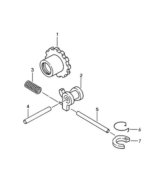 Diagram 320-004 Porsche 968 (1992-1995) Overdragen