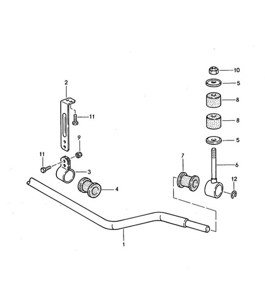 Diagram 402-005 Porsche Cayman S 718 2.5L Manual (350 Bhp) Essieu avant, Direction 