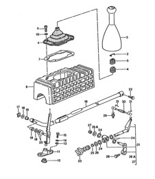 Attuatore per cambio manuale 968 1992-95