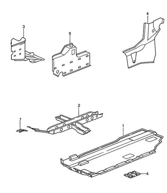 Diagram 801-007 Porsche 991 (911) MK1 2012-2016 Body