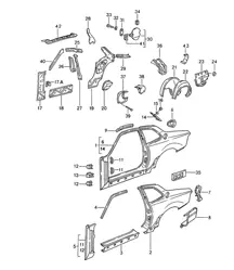 Side section - COUPE - 968 1992-95