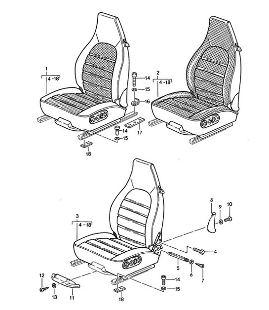 Diagram 808-000 Porsche 968 (1992-1995) Body
