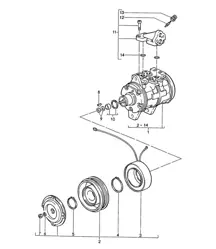 Compressor (PR:573, Airconditioner) 968 1992-95