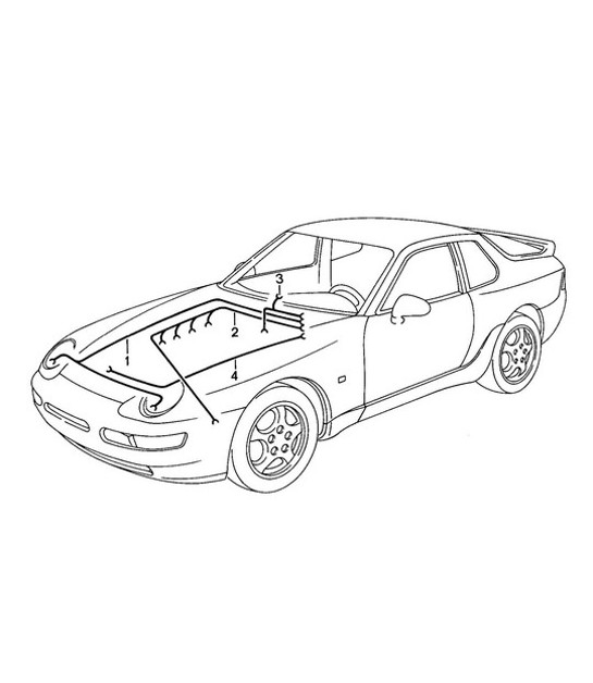 Diagram 902-020 Porsche 9J1.1 Taycan 4S 2020-24 
