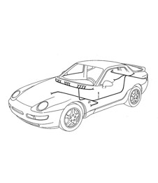 Kabelbäume / Fahrgastraum - COUPE - 968 1992-95
