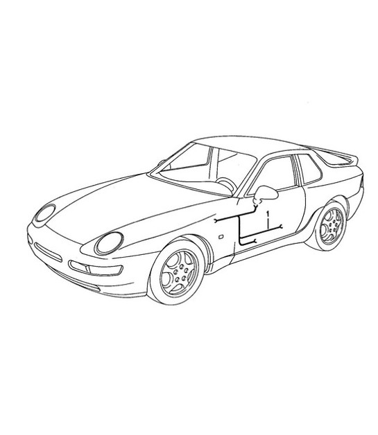 Diagram 902-027 Porsche 968 (1992-1995) Electrical equipment