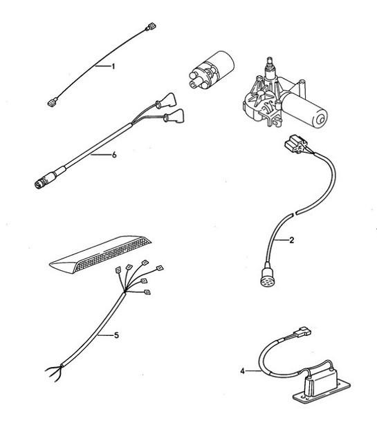 Diagram 902-030 Porsche 968 (1992-1995) Electrical equipment