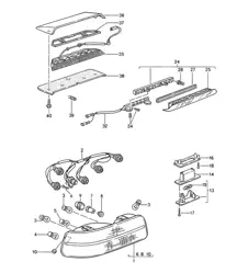 Luce posteriore / Luce targa / Luce freno supplementare 968 1992-95