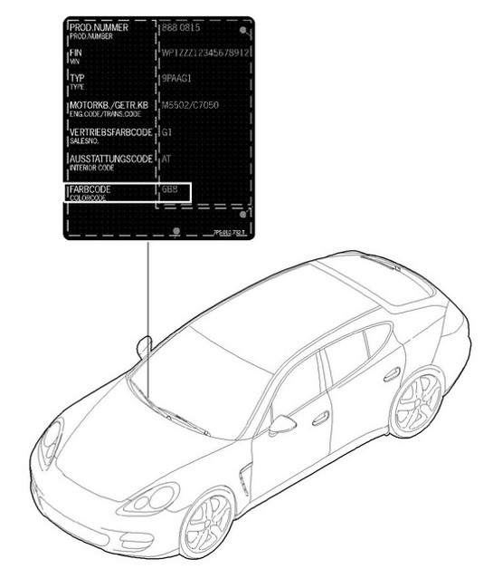 Diagram 004-000 Porsche 991.2 Speedster 4.0L (510Bhp) 2019 Accessories & others 