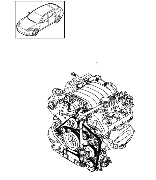 Diagram 101-010 Porsche Cayman 718C (982C) 2017>> Engine