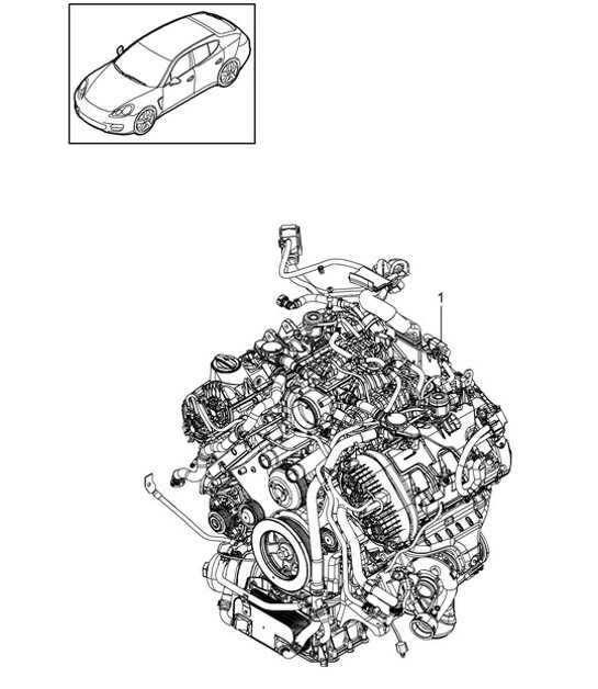 Diagram 101-017 Porsche 992 (911) MK1 2019-2024 Engine