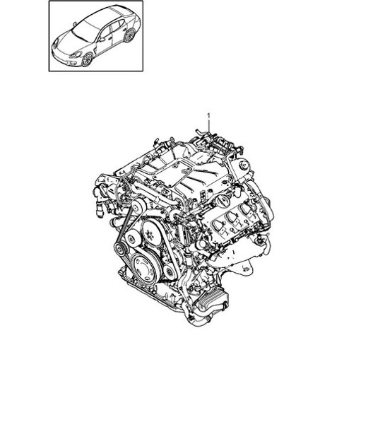 Diagram 101-020 Porsche Cayenne 92A (958) 2010-2017 Engine