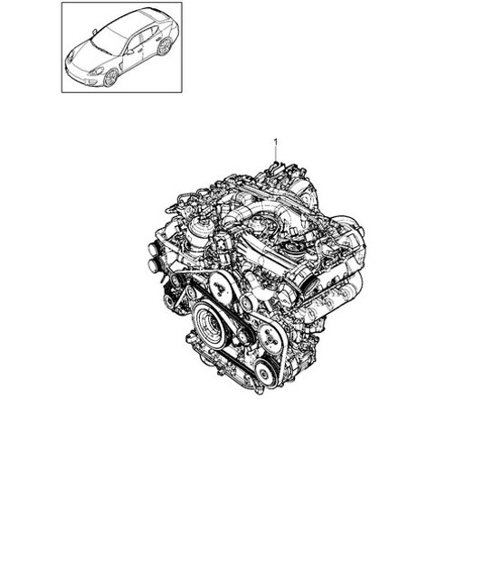 Diagram 101-025 Porsche 996 (911) (1997-2005) Engine
