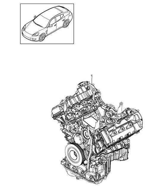 Diagram 101-027 Porsche Panamera 970 MK1 (2009-2013) Engine