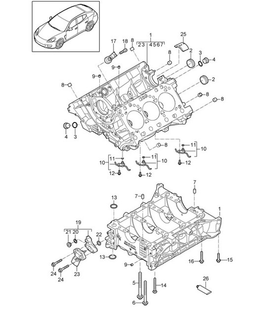 Diagram 101-040 Porsche 928 (1978-1995) 