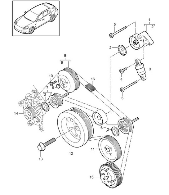 Diagram 102-060 Porsche Boxster 718 (982) 2017>> Moteur