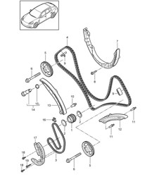 Control de válvula (Modelo: 4620,4640, CWAA,CXNA) Panamera 970 (G1) 3.6L 2010-16