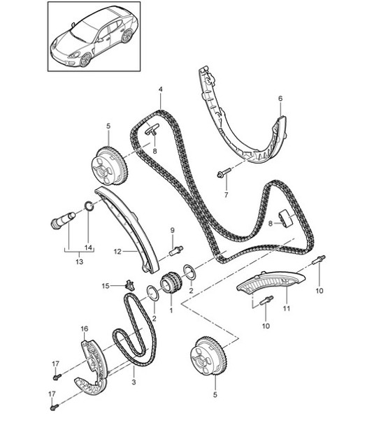 Diagram 103-072 Porsche Cayman 718C (982C) 2017>> Motor