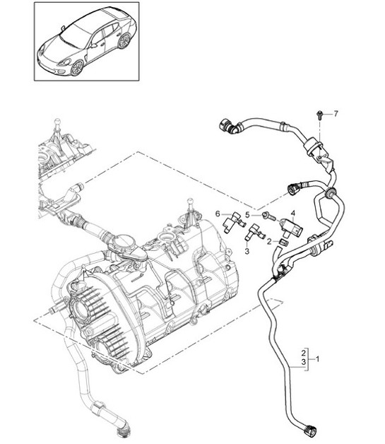 Diagram 107-010 Porsche Macan (95B) MK1 (2014-2018) Engine