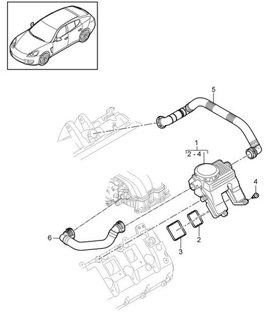 Diagram 107-020 Porsche Carrera GT 2003-06 