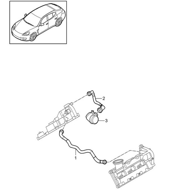 Diagram 107-026 Porsche Boxster 986/987/981 (1997-2016) Motor