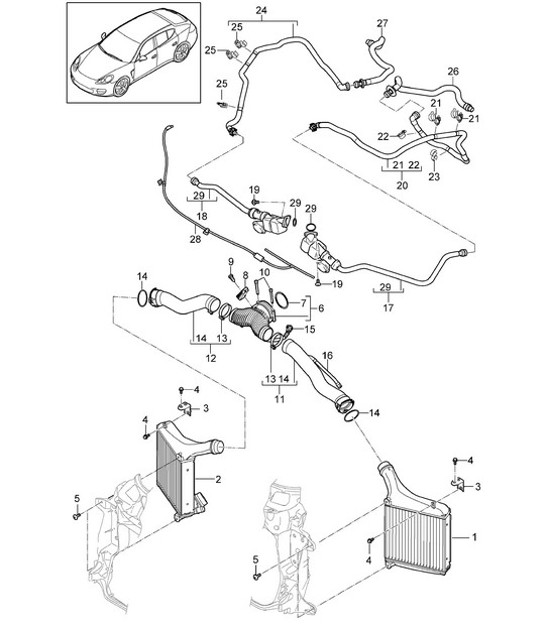 Diagram 107-060 Porsche 911 1987-1989 3.2L G50 引擎