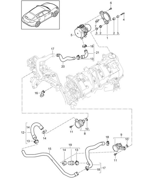 Diagram 108-000 Porsche Macan (95B) MK1 (2014-2018) Motor