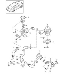 Abgasreinigungssystem mit Sekundärlufteinblasung (Modell: CWDA,CWD, CWFA,CWF) Panamera 970 (G1) 3.0L 2014>>