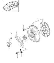 Koppeling (model: G7000) Panamera 970 (G1) 2012-13
