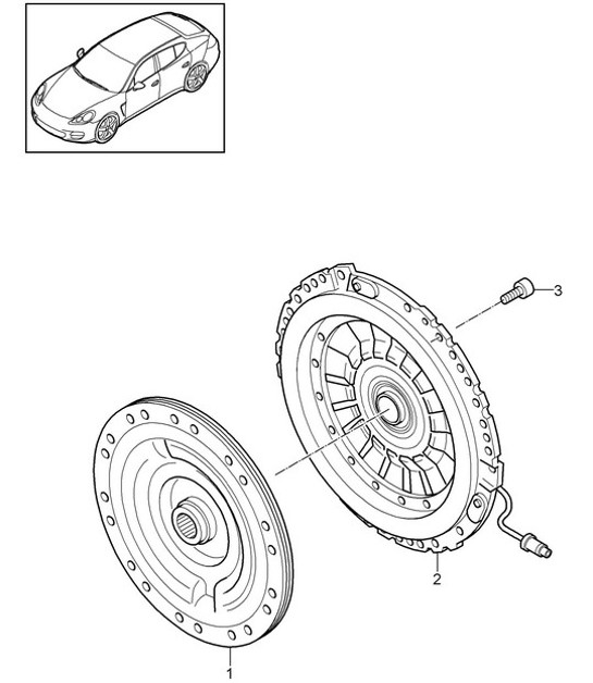 Diagram 301-010 Porsche Macan (95B) MK1 (2014-2018) Trasmissione