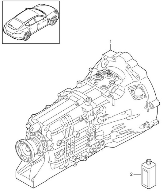 Diagram 302-000 Porsche 911 1965-1968 2.0L / 912 SWB (F) Overdragen