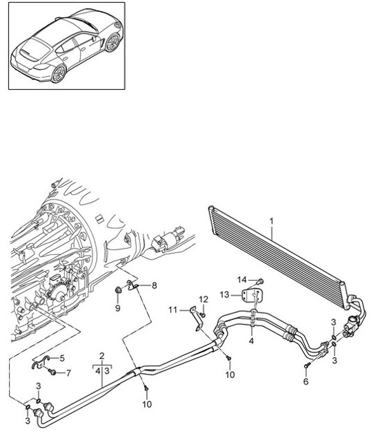 Diagram 360-010 Porsche Macan (95B) MK1 (2014-2018) Transmission