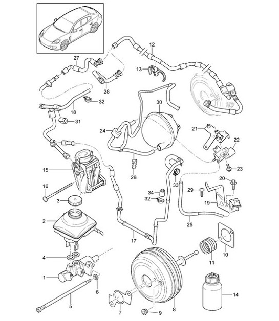 Diagram 604-000 Porsche Cayman 987C / 981C (2005-2016) Räder, Bremsen