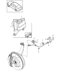 Tubi dei freni/Asse anteriore Panamera 970 (G1) 2010-16