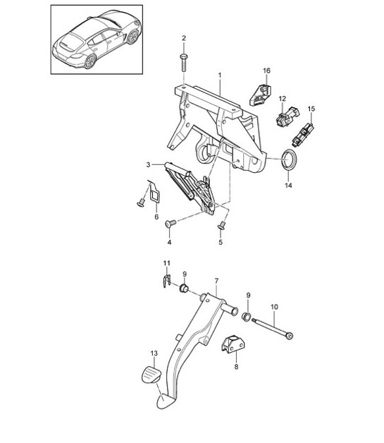 Diagram 702-005 Porsche 944 (1982-1991) 