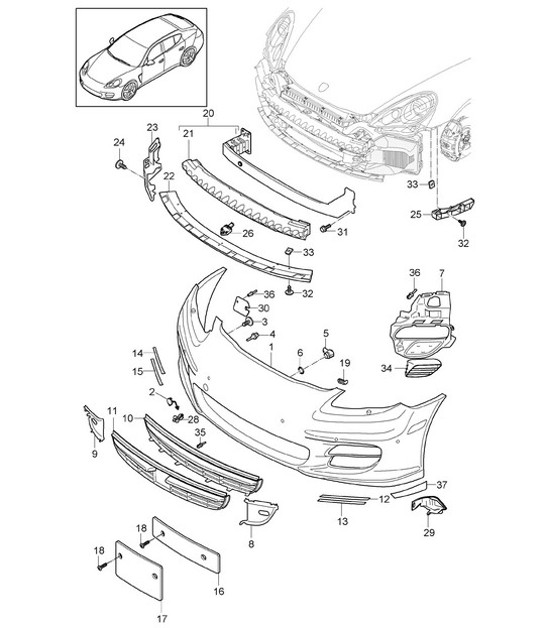 Diagram 802-000 Porsche Macan (95B) MK2 2019-2021 