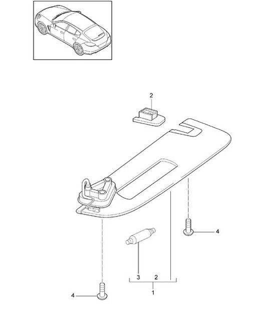 Diagram 807-019 Porsche Panamera 970 MK2 (2014-2016) Body