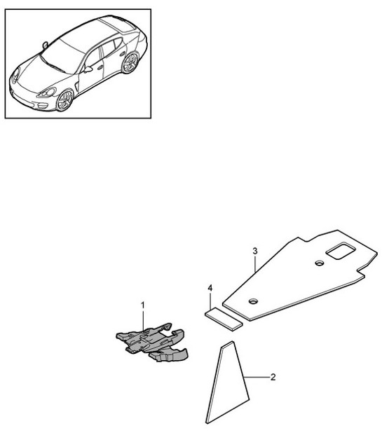 Diagram 807-074 Porsche Cayman S 718 2.5L Manual (350 Bhp) Body