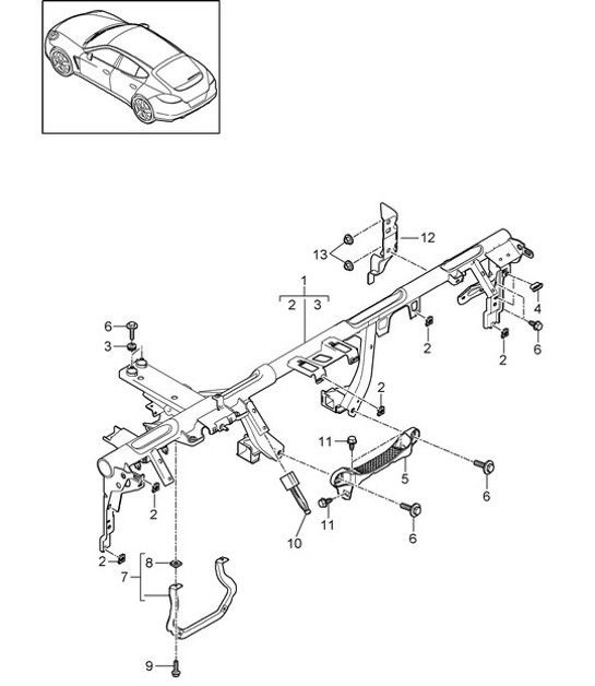 Diagram 809-020 Porsche 997 MK1 GT3 / GT3 RS 2007-09 Body