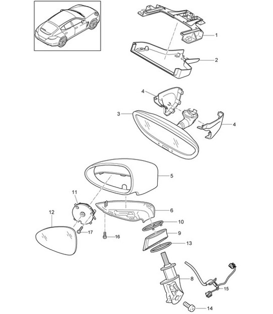 Diagram 809-050 Porsche 997 MK1 GT3 / GT3 RS 2007-09 Body